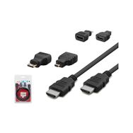 Hadron HDX2010 1.5 mt Siyah 3in1 Mini Plastik USB to HDMI Kablo