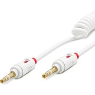 Hadron HR4296 Beyaz Spıral Yaylı L Tipi Aux Kablo