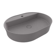 Hafele Bonita OB 600x450 mm Mat Gri Banyo Lavabosu