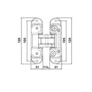 Hafele CDH Antik Bronz Renk 60 kg 60 Gizli Menteşe