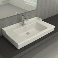 Hafele Estella 80 450 mm Parlak Beyaz Banyo Lavabosu