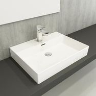 Hafele Freya 60 605x465 mm Parlak Beyaz Banyo Lavabosu