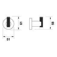 Hafele Verona Tekli Bronz Banyo Askısı
