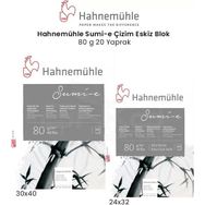 Hahnemühle Sumi Çizim 80 gr 20 Yaprak Eskiz Blok