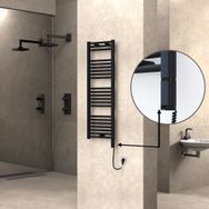 Haiti Düz Mat Siyah Sağ 300 Watt 400x1200 cm Termostatlı Elektrikli Havlupan
