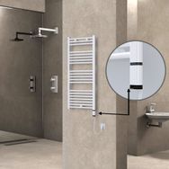 Haiti Elektrikli 300 Watt 500x1100 cm Düz Beyaz Oned On Off Termostatlı Sağ Havlupan