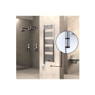 Haiti Elektrikli 300 Watt 500x1500 cm Düz Krom Oned On Off Termostatlı Sol Havlupan