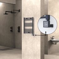 Haiti Elektrikli 300 Watt 500x700 cm Düz Antrasit KTX3 Termostatlı Havlupan