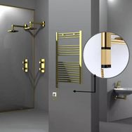 Haiti Elektrikli 300 Watt 600x1000 cm Düz Altın Renkli Oned On Off Termostatlı Sol Havlupan