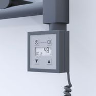 Haiti Elektrikli 300x800 Düz Antrasit Texture KTX3 Termostat 200 Watt Spiral Kablolu Havlupan
