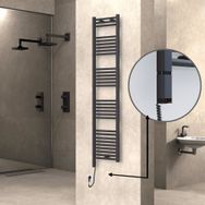 Haiti Elektrikli 600 Watt 400x1800 cm Düz Antrasit Oned On Off Termostatlı Sol Havlupan