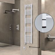 Haiti Elektrikli 600 Watt 400x1800 cm Düz Beyaz Oned On Off Termostatlı Sol Havlupan