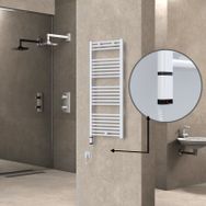 Haiti Elektrikli 600 Watt 500x1200 cm Düz Beyaz Oned On Off Termostatlı Sol Havlupan
