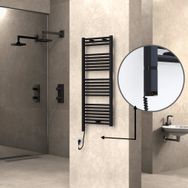 Haiti Elektrikli 600 Watt 500x1200 cm Düz Mat Siyah Oned On Off Termostatlı Sol Havlupan