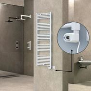 Haiti Elektrikli 600 Watt 500x1500 cm Düz Beyaz Thesis Termostatlı Havlupan