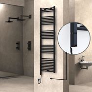 Haiti Elektrikli 600 Watt 500x1800 cm Düz Mat Siyah Oned On Off Termostatlı Sol Havlupan