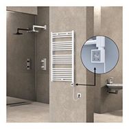 Haiti Elektrikli 600 Watt 600x1100 cm Düz Beyaz KTX3 Termostatlı Havlupan