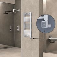 Haiti KTX3 Düz Beyaz 300 Watt 400x1100 cm Termostatlı Elektrikli Havlupan