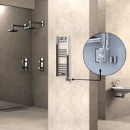 Haiti KTX3 Düz Krom 200 Watt 300x800 cm Termostatlı Elektrikli Havlupan
