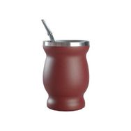 Haitn 300 ml 304 Paslanmaz Çelik Mate Cup Kırmızı Suluk