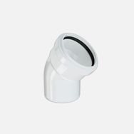Hakan Boru 50x45 mm Beyaz Pvc-U Dirsek Borusu