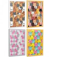 Halk Kitabevi Set 1 Kedi Temalı 4 Defter