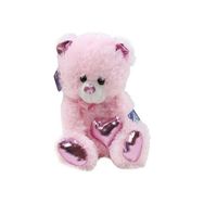 Halley Parlak Kalpli 30 cm Pembe Peluş Ayı