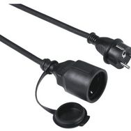 Hama 223252 IP44 10 mt Dış Mekan Siyah Uzatma Kablosu