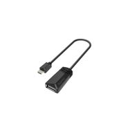 Hama HM.200308 Siyah Adaptör USB B Micro Fiş - USB A Soket Altın Uç Kablo
