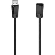 Hama HM.200619 USB Uzatma 2.0 A Fiş A Soket 1.8 m Gri Kablo