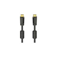 Hama Hm.205010 Siyah Hs Ethernet Altın Uç 4K 15 mt Hdmi Kablo