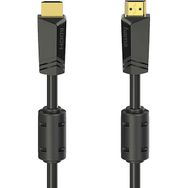 Hama Hm.205010 Siyah Hs Ethernet Altın Uç 4K 15 mt Hdmi Kablo