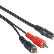 Hama HM.205106 3.5 mm - 2RCA 2 m Siyah Ses Kablosu