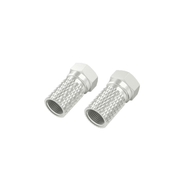 Hama HM.205205 F Fiş 6.5 mm Vidalı 2 Parça Ucu Beyaz Uydu Kablosu