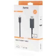 Hama USB-C Plug HDMI Plug Ultra-HD Görüntü Kablosu