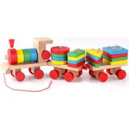 Hamaha Eğitici Ahşap Geometrik Tren