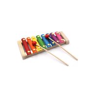 Hamaha Wooden Toys 8 Nota 8 Ton 8 Tuşlu Ksilofon HMH-024 Renkli Doğal Ahşap Eğitici Oyuncak