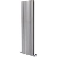 Hammam Amber Dikey Gümüş Gri Alüminyum 1200x395 mm Standart Bağlantı Radyatör