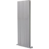 Hammam Amber Dikey Gümüş Gri Alüminyum 1200x475 mm Standart Bağlantı Radyatör
