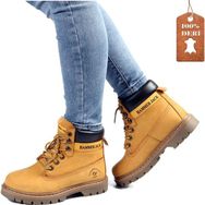 Hammer Jack 102-16600-G Cat Sarı Nubuk Kadın Bot