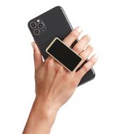 HANDL New York Handlstick Leather Black Gold Stand Özellikli Telefon Tutucu