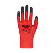 Handy HN-15 Nitril Kaplama Kırmızı No:10 İş Eldiveni