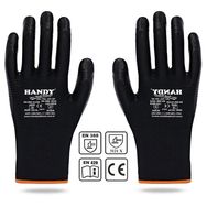 Handy HN-99 Nitril Kaplama Siyah No: 10/XL Sanayi Usta Eldiveni Koruyucu Eldiven