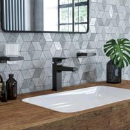Hansgrohe 32507670 Metropol 110 Satin Siyah Lavabo Bataryası