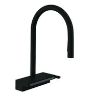 Hansgrohe 73831670 Aquno Select M81 Tek Kollu Siyah Eviye Bataryası