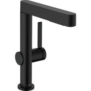 Hansgrohe 76063670 Finoris Satin Siyah 230 Spiralli 2 Jet Bas-Aç Gider Seti ile Lavabo Bataryası