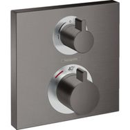 Hansgrohe Ecostat Siyah Krom Duş Termostatı Bataryası