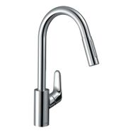 Hansgrohe HG31815000 Focus M41 Tek Kollu Eviye Bataryası 240 2 Jet Çekilebilir El Duşu