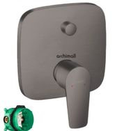 Hansgrohe Talis E Mat Siyah Krom Ankastre Banyo Bataryası