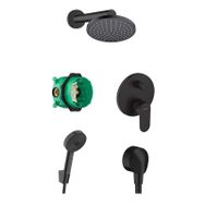 Hansgrohe Vernis Shape Mat Siyah Ankastre Banyo Seti
